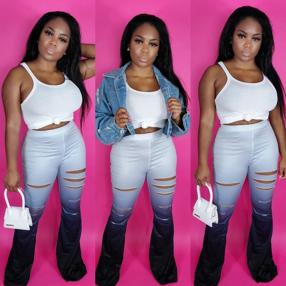 Cali Mentality Pants - "Lite Balance "  Flared pants